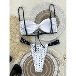 2026 Two Piece Separate Bikinis Set Women's Swimsuit Black Swimwear New Swimming Suit With Pad Push Up Bra Set Thong Bikini Suit