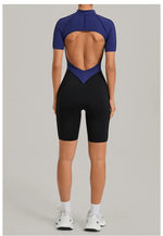 Women's Seamless Yoga Jumpsuit Sports Workout Running Hip-lifting Slim Fit Shorts One-Piece Training Fitness Gym Bodysuit