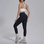 Women's Yoga Set Sports Fitness Running Beautiful Back Slim Fit Bra Hip-lifting High Waist Pants Workout Training Gym Suits
