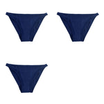 3Pcs/Set Women's Cotton Low-Rise Briefs with Mesh Side Panels Brazilian Panties Sexy Lingerie Comfy Breathable Underwear M-XL