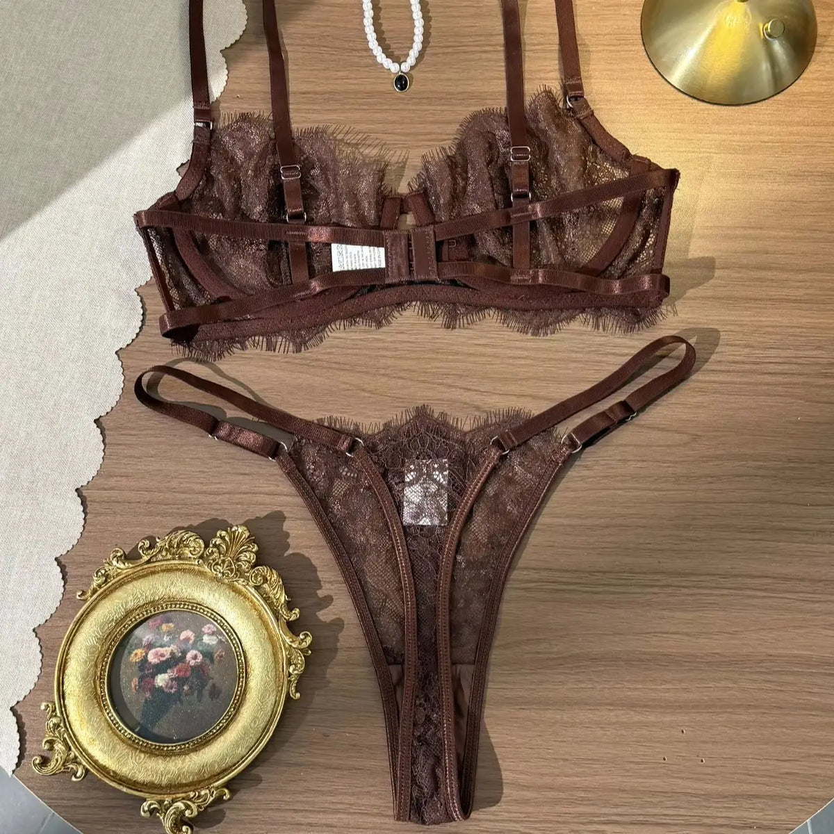 Elegant Summer Lace Bra Sheer Embroidered Comfortable Support Anti-Sag Full Coverage Modest Design & Women Large Chest Minimize