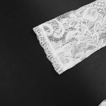 FDYOUI Women's V-neck Long Sleeve Lace T-shirt 2026 Ladies Chic Bandage Lace Tee Shirts Pink Streetwear Girls Slim Crop Tops