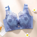 Women's Push up Bras Adjustable New Wireless Bras Women Flower embroidery Bra Underwear Large Size 36-52 CDE Cup Underwear Women