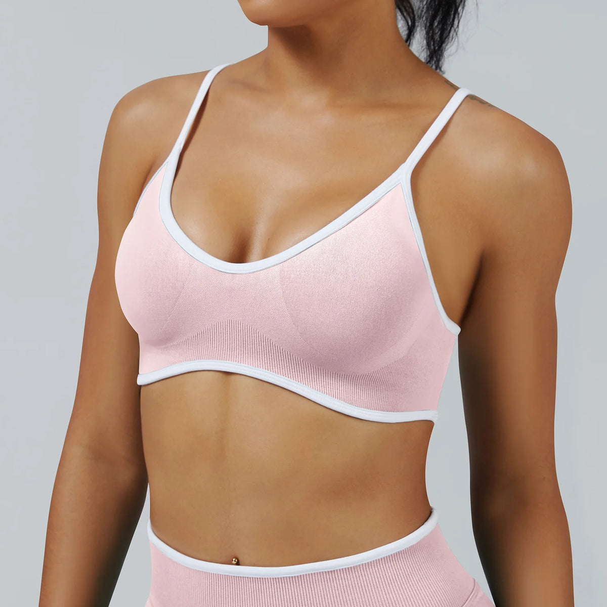High Strength Sports Bra Seamless Yoga Top Women Fitness Gym Active Wear Back Cross Workout Push-up Fitness Running Underwear