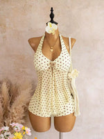 Sexy Beige Two Piece Bikini Set 2026 Women Metal Sun Ornament Mesh Tank Top High Waist Swimsuit Holiday Bathing Suit Swimwear