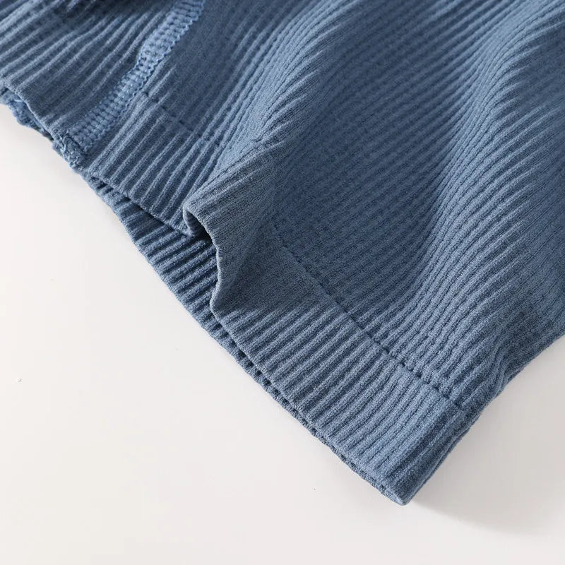 1Pc Women Boyshort Panties Ribbed Seamless Underwear Mide Rise Panties Breathable Safety Short Pants Female Sports Intimates