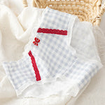 1 Pack Strawberry Print Mid-Rise Cotton Panties 5 Cute Patterns Briefs (M-L-XL) Japanese Style Kawaii Strawberry & Bow Lingerie