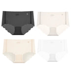4Pcs/Set Sexy Women Panties Quick Drying Thin Briefs Seamless Underwear Summer Underpants Low Rise invisible Panties