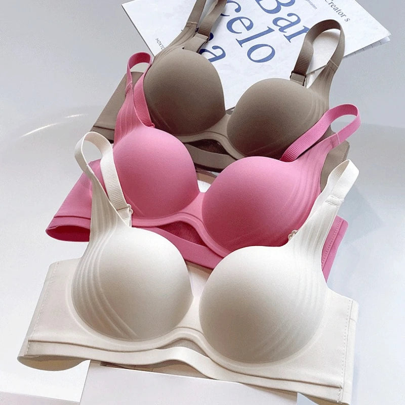 Comfortable Bra Seamless Bra Women's Large Cup Anti-sag Comfort Bras Soft Underwire SupportBreathable Bra 2025