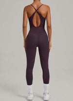 Padded One-Piece Yoga Clothes Sportswear Women's Gym Push Up Workout Clothes Fitness Sports Fitness Wear Yoga Jumpsuit