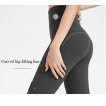 High-Waisted Flared Yoga Fitness Pants Women's Nude Sports Hip Lifting Fitness Trousers