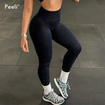 Seamless Gym Leggings Women Clothing High Waist Yoga Pants Scrunch Bum Seamless Yoga Leggings Workout Sports Legging Tights
