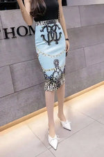 Spring Summer Women Y2K High Waist Midi Pencil Chiffon Skirts Slim Bodycon Vintage Hip Raise Korean Fashion Clothes UOV5