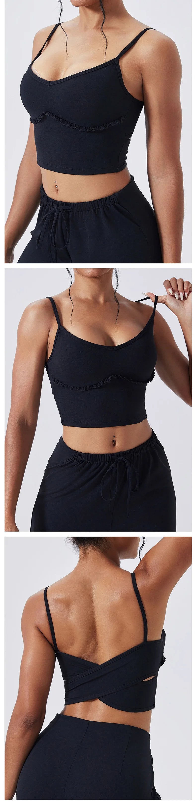 Yoga Set Sports Outfits Women Clothes Fitness Tracksuit Gym Loose straight-leg pants Workout Female Bra New Yoga Suit Sportswear