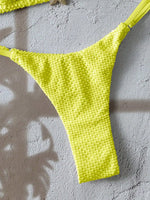 Sexy Metal Starfish Bikini Set Women Yellow Blue Push Up Bra Thong Swimsuit 2026 Summer Bathig Suit Bandage Holiday Swimwear