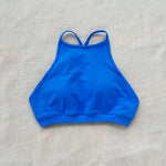 Drdfnamic High Neck Backless Sports Bra Support Back Cross Fitness Underwear Push-up Gym Clothes Workout Sports Tank Top XP400
