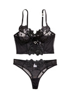 Sexy Large Size Lingerie Women Bra Set Girl Floral Lace Underwear Set Underwire Brassiere Push Up Outfit Delicate Bra Kit