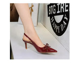2026 Latest Light Luxury Style Women's Casual High Heel Sandals Summer Exquisite Pointed Shallow Mouth Fine Heel Modern Sandals