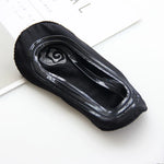 Women's Shallow Mouth Socks Ultra-Thin No Trace Invisible Sock Slippers Summer Ice Silk Boat Socks Silicone Anti-Skid Boat Socks