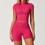 Yoga Set 2PCS Women Tracksuit Nude Feeling Workout Sets Gym Clothes Push Up Fitness Running Sportwear Sport Bra Leggings Suit