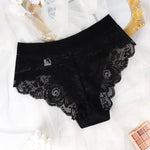 5pcs/pack Fashion Style Lady Briefs Elegant Women's Panties Low Waist Floral Sexy Lingerie Comfortable Soft Female Underpants