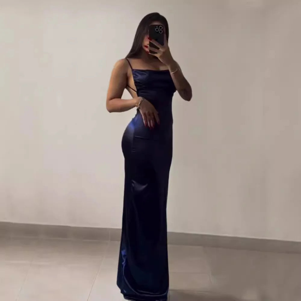 2025 Vestidos Mujer 2024 Elegante Party Dress Streetwear Y2K Sexy Slim Spaghetti Strap Girls Night Club Dresses