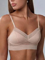 Deep U-Shaped Large Backless Bra, Thin Style, Minimizes Large Bust, Wireless, Push-Up, Invisible Backless Lingerie for Women, Ultra-Thin, Plus Size