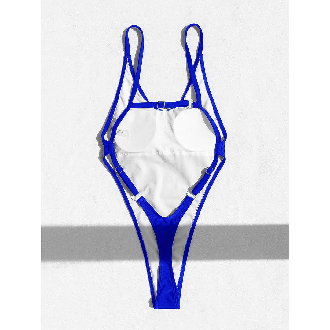 XS -L Sexy High Leg Monokini Extreme String Mini Micro Thong One Piece Swimsuit Women Swimwear Female Bather Bathing Suit V5820C