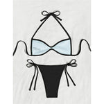 XS - L Halter High Leg Cut Bikini Female Swimsuit Women Swimwear Two-Pieces Bikini Set Strappy Bather Bathing Suit Swim V8276