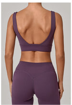Running Sports Bra Women High Support Open Back Yoga Breathable Slim Fit Fitness Pilates Tank Top With Removable Pads