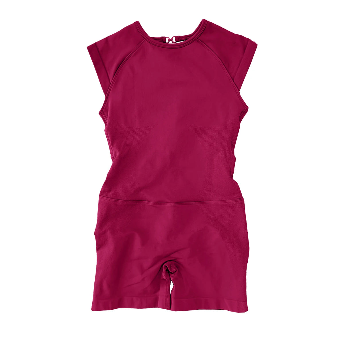 NCLAGEN Sporty Jumpsuit For Women Short Sleeve One Piece Backless Bodysuit Scrunch Booty Activewear Gym Set Workout Sportwear