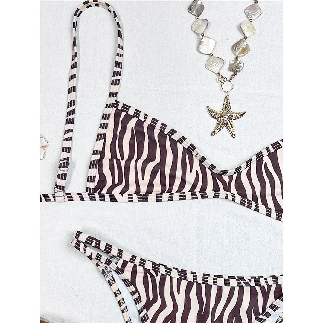 XS - L 2026 Plaid Printed Bikini Female Swimsuit Women Swimwear Polka Dot Bather Bathing Suit Swim Two-pieces Bikini set K8039