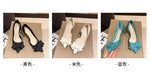 2026 New Thin Heels Pumps Women Blue Elegant Slip-On Party Shoes Woman Summer Pointed Toe Solid Color High Heels Shoes