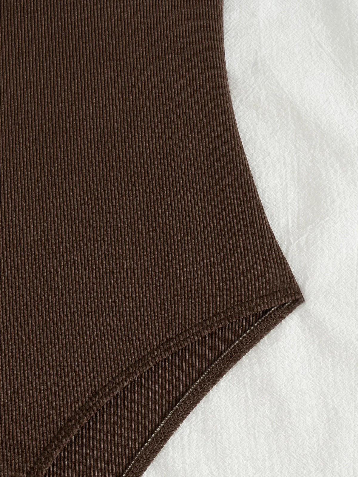 Sexy Women One Piece Swimsuit Female Swimwear 2025 Oval One Shoulder Monokini Swimming Suit Beachwear Bathing Suit Biquini Brown