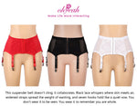 Ohyeah White Sexy Garter Belt Black Imitation Leather Lace Garter Suspenders Lingerie Hot Elastic High Waist Stocking Belt