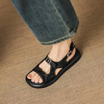 Spring and Summer New Model Fashion Low Heel Women's Shoes Fish Mouth Open-toe Buckle Casual Student Women's Sandals High 2.5cm