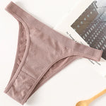 10Pcs/Set Women Seamless Panties Ribbed Underwear Sexy Lingerie High Leg Cut Female Sports Underpants Femme Thongs