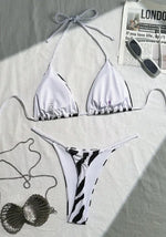 zebra striped micro bikinis sets two pieces halter patchwork swimsuit Brazilian summer bathing suit swimwear swimming suit