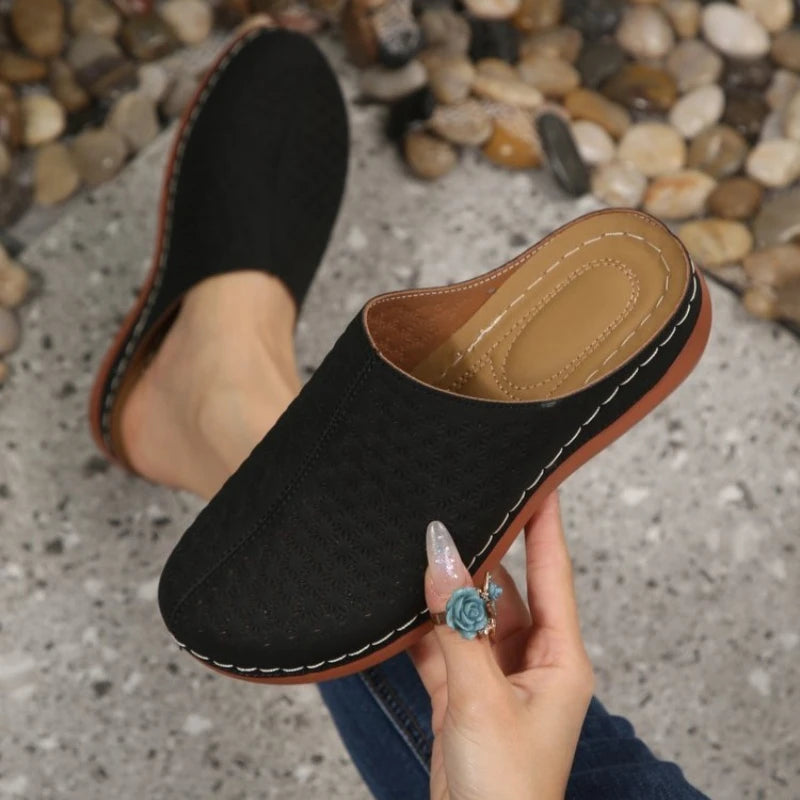 Women'S Summer Slippers Women Fashionable Comfortable Closed Toe Slippers Women Indoor Soft Thick Sole Casual House Slippers