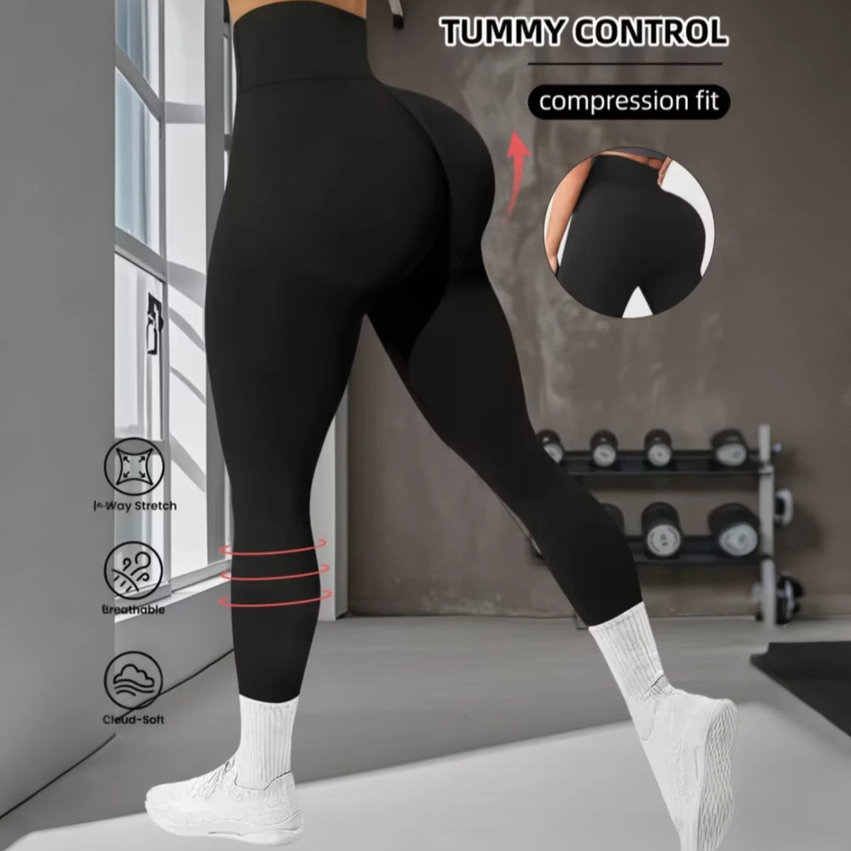 Buttery Soft Sports pants Womens Mid Waist Yoga Leggings GYM Naked Feel Tummy Control Butt Lifting Pilates Running Sport Trouser