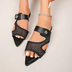 2026 Women Sandals BlackThinSummerWomanPeep Toe Fashion Dress Party Shoes