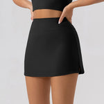 2025 Tennis Skirts Shorts Women Solid Sports Gym High Waist Yoga Fitness Shorts Slim Fit Breathable Running Fitness Mini Skirt
