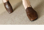 Style Spring Autumn Versatile British Style Flat Shoes Women's Vintage Leather Pumps High Heel Shoes Summer Season 2026