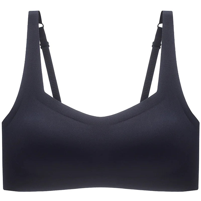 Women Seamless Padded Bra Square Neck Wireless Bralette Invisible Underwear Wide Straps Sexy Lingerie Comfort Intimates S-XL
