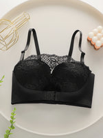 New black full cup lace shoulder strap detachable bra Pull up bra strapless bra wrap up braissere sexy Lingerie J2805