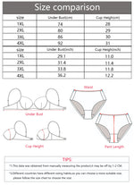Women's sexy seamless steel rimless plus size bra gathered restrained push up close fitting underwear LC2875