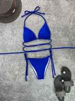DEKA Brazilian Mini Micro Bikini Set Mujer Women Bandage Swimsuit Cross String Thong Swimwear Summer Beachwear Swim Suit