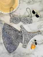 3 Pieces Leopard Push Up Bikini 2026 Women & Skirt V-Wire Swimsuit Sexy Swimwear Female Bathers Bathing Swimming Swim Suit