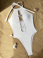 New Sexy High Neck Zipper Women Swimwear One Piece Swimsuit Female Monokini High cut Trikini Ribbed Bathing Suit Swim Bodysuit