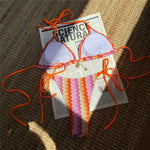 Sexy Waves Halter Bikini Women Swimwear Female Swimsuit High Cut Padded Two-Pieces Bikini Set Bather Bathing Suit Swim V6969C